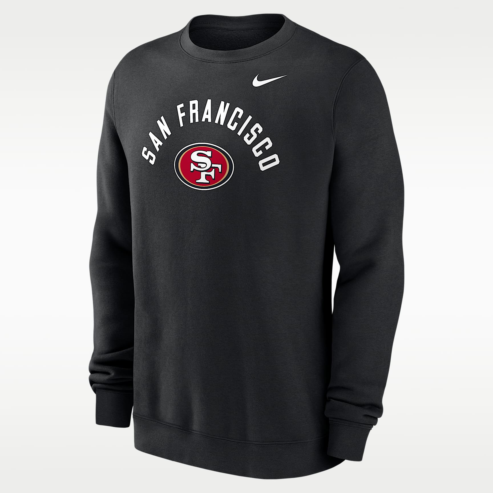 San Francisco 49ers Club Men's Nike NFL Pullover Crew. Nike.com